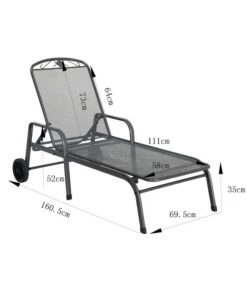 MWH Gartenliege Savoy, Ca. B81/H52/T187 Cm -Garten Umfassend Geschäft 5312897 WE BG 001 MWHLiegeSavoy