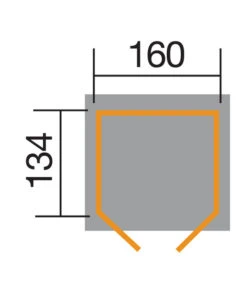 Weka Fahrradgarage, Ca. B171/H223/T138 Cm -Garten Umfassend Geschäft 5340088 WE DE 001 WekaFahrradgarage