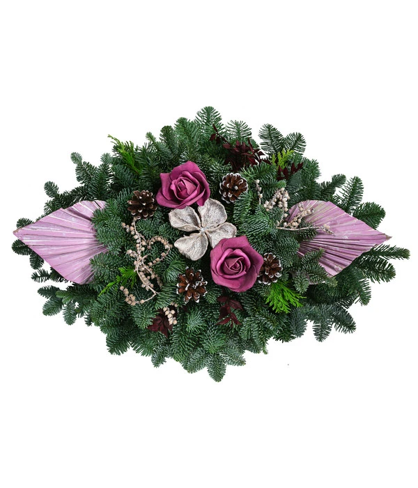 Grabbukett, Oval, Rosa, Ca. B60/H15/T30 Cm 3 Grabbukett, Oval, Rosa, Ca. B60/H15/T30 Cm