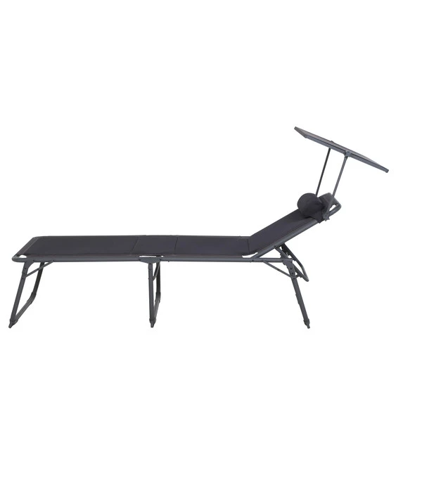 Siena Garden Campingliege Premium, Anthrazit, Ca. B69/H43/T200 Cm 5 Siena Garden Campingliege Premium, Anthrazit, Ca. B69/H43/T200 Cm – Bild 3