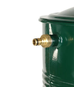 RENNER Metall-Regentonne Inkl. Steckanschluss, 150 L, Dunkelgrün -Garten Umfassend Geschäft 6609481 WE DE 002 RegenwasserSammeltonnemitSteckanschlussca150l