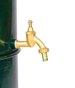 RENNER Metall-Regentonne Inkl. Steckanschluss, 150 L, Dunkelgrün -Garten Umfassend Geschäft 6609481 WE DE 003 RegenwasserSammeltonnemitSteckanschlussca150l