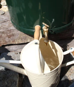 RENNER Metall-Regentonne Inkl. Steckanschluss, 150 L, Dunkelgrün -Garten Umfassend Geschäft 6609481 WE DE 006 RegenwasserSammeltonnemitSteckanschlussca150l