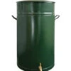 RENNER Metall-Regentonne Inkl. Steckanschluss, 150 L, Dunkelgrün -Garten Umfassend Geschäft 6609481 WE FS 001 RegenwasserSammeltonnemitSteckanschlussca150l