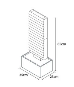 Climaqua Naturschiefer-Wasserwand Ava -Garten Umfassend Geschäft 6645972 WE BG 001 ClimaquaWasserwandAvaMRusty