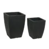 Farmet Kunststoff-Topf-Set Hydrus, Quadratisch, Anthrazit, 2-teilig 2 Farmet Kunststoff-Topf-Set Hydrus, Quadratisch, Anthrazit, 2-teilig -Garten Umfassend Geschäft 6657316 WE FS 001 WE FS 001 FarmetNewHydrusTopfset