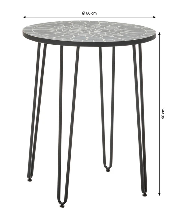 Dehner Mosaiktisch Madeleine, Ca. Ø60/H60 Cm 9 Dehner Mosaiktisch Madeleine, Ca. Ø60/H60 Cm – Bild 7