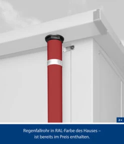 Hörmann Berry-Gerätehaus Classic-S Typ 1, Ca. B258,8/H216/T121,3 Cm -Garten Umfassend Geschäft 6668297 WE DE 003 HoermannMetallgeraetehaus