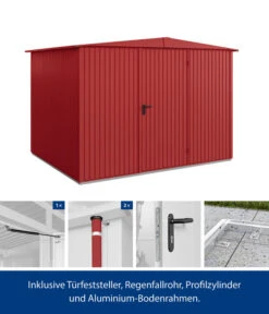 Hörmann Berry-Gerätehaus Classic-S Typ 3, Ca. B323,6/H219,4/T247,7 Cm 14 Hörmann Berry-Gerätehaus Classic-S Typ 3, Ca. B323,6/H219,4/T247,7 Cm -Garten Umfassend Geschäft 6668651 WE FS 002 HoermannMetallgeraetehaus