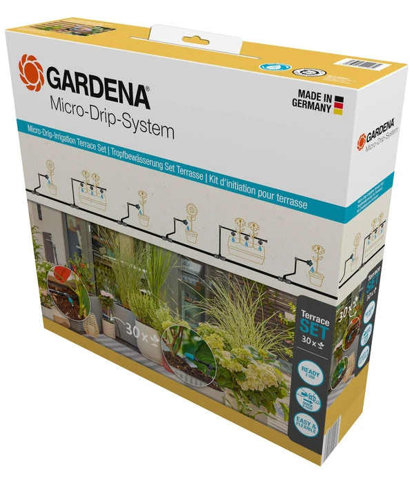 GARDENA Micro-Drip-System Starter-Set Für Terrassen 3 GARDENA Micro-Drip-System Starter-Set Für Terrassen