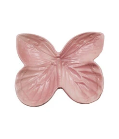 Dehner Natura Vogeltränke Farfalla, Rosa, Ca. B25,5/H4,5/T20,5 Cm