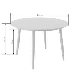 Dehner Tisch Delphi, Ca. Ø110/H74,5 Cm -Garten Umfassend Geschäft 6702351 WE FS 004 TischDelphiNEu