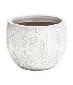 Dehner Keramik-Topf Leaf