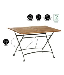Dehner Klapptisch Tegernsee -Garten Umfassend Geschäft 6708184 WE IG 001 KLAPPTITEGERNSEE120X80