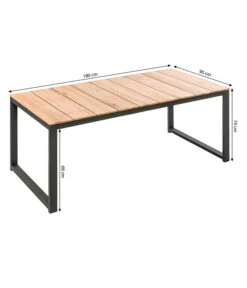 Dehner Gartentisch Chicago Wood, Ca. B180/H74/T90 Cm -Garten Umfassend Geschäft 6708341 WE BG 001 TischChicagoWoodN
