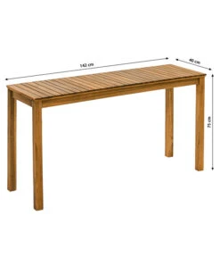 Dehner Balkontisch Macao, Ca. B142/H75/T40 Cm -Garten Umfassend Geschäft 6712434 WE BG 001 BalkontischSchmalMacao