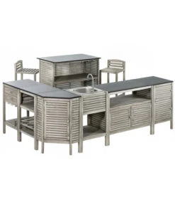 Dehner Barstuhl Southampton -Garten Umfassend Geschäft 6713390 WE FS 003 BarSouthamptonGrauNeu