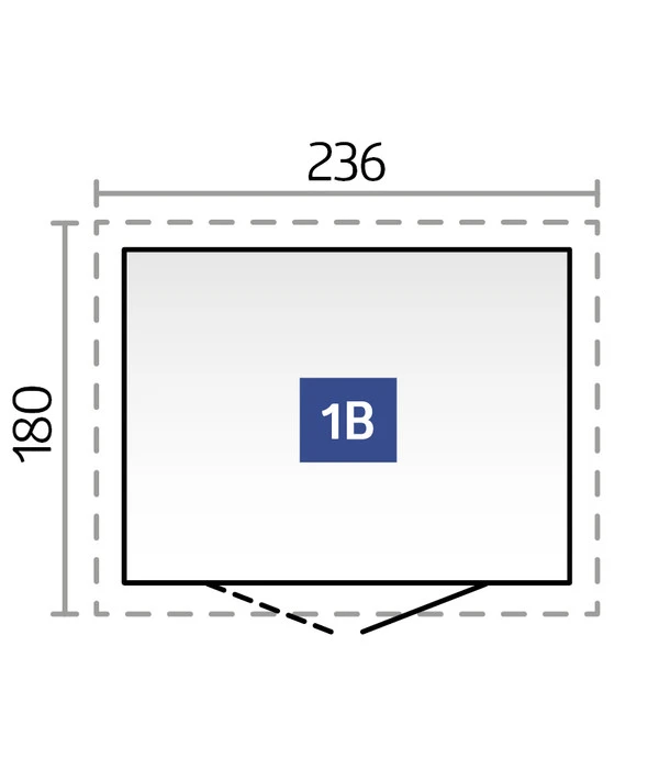 Biohort Gerätehaus Neo B, Dunkelgrau 4 Biohort Gerätehaus Neo B, Dunkelgrau – Bild 2