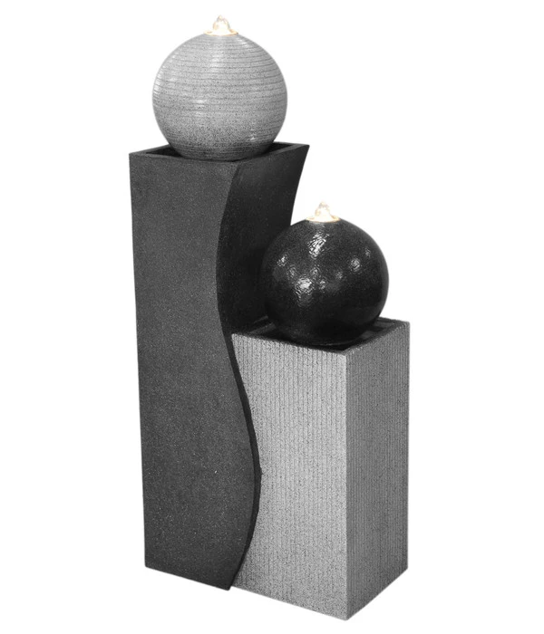 Dehner Polyresin-Gartenbrunnen Ying Yang, Ca. H94 Cm 3 Dehner Polyresin-Gartenbrunnen Ying Yang, Ca. H94 Cm