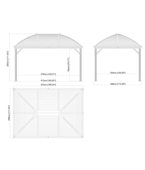 Sojag Pavillon Moreno 10x14 4 Sojag Pavillon Moreno 10x14 – Bild 2