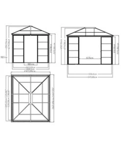 Sojag Pavillon Castel 10x12 22 Sojag Pavillon Castel 10x12 -Garten Umfassend Geschäft 6752752 WE FS 003 PavillonCastel10x12