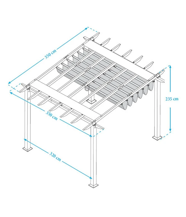 Paragon Pavillon Gazebo Florida 11x11 4 Paragon Pavillon Gazebo Florida 11x11 – Bild 2