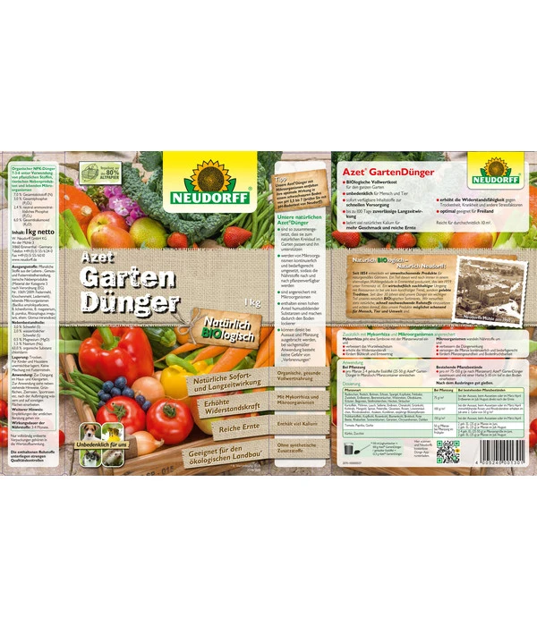 Neudorff® Azet® Gartendünger, 1 Kg 4 Neudorff® Azet® Gartendünger, 1 Kg – Bild 2