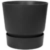Elho Kunststoff-Topf Greenville, Ca. Ø19/H18 Cm -Garten Umfassend Geschäft 6769020 WE FS 001 ElhoGreenvilleKunststoffTopfSchwarz