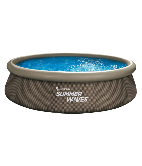 Summer Waves Rundpool Rattan, Braun 3 Summer Waves Rundpool Rattan, Braun