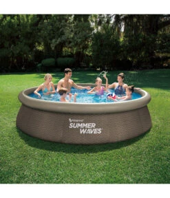 Summer Waves Rundpool Rattan, Braun 9 Summer Waves Rundpool Rattan, Braun -Garten Umfassend Geschäft 6830673 WE MO 001 Rundpool366x76cmRattan