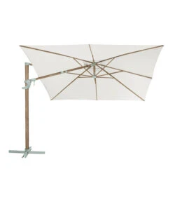 Dehner Ampelschirm Zypern, Holzoptik, Quadratisch, Ca. B300/T300 Cm -Garten Umfassend Geschäft 6865422 WE FS 004 AmpelschirmZypernHolzBeige