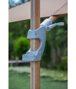 Dehner Ampelschirm Zypern, Holzoptik, Quadratisch, Ca. B300/T300 Cm -Garten Umfassend Geschäft 6865562 WE DE 005 AmpelschirmZypernHellbraun