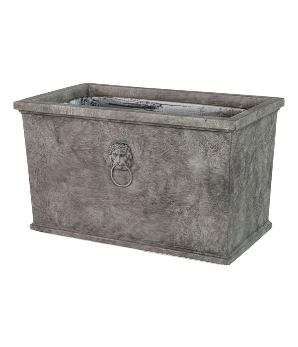 Dehner Leichtbeton-Kasten Windsor, Rechteckig, Grau 4 Dehner Leichtbeton-Kasten Windsor, Rechteckig, Grau – Bild 2