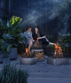 Feuerschale Gran Canaria, Ca. Ø54/H72 Cm -Garten Umfassend Geschäft 6870513 WE MO 001 Feuerschalen