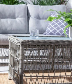 Dehner Geflechtlounge Santos, 4-teilig -Garten Umfassend Geschäft 6875074 WE DE 001 LoungeSantosNEU