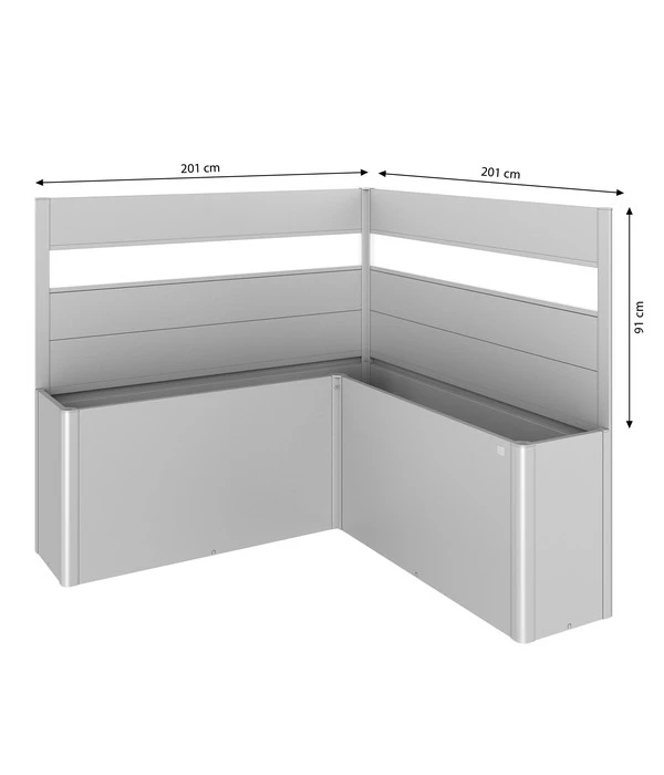 Biohort Sichtschutz Belvedere L200 Mit Acrylglas, Ca. B201/H31/T201 Cm 4 Biohort Sichtschutz Belvedere L200 Mit Acrylglas, Ca. B201/H31/T201 Cm – Bild 2