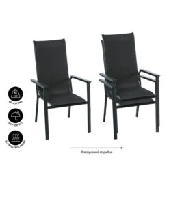 Dehner Stapelstuhl Cleveland, Dunkelgrau -Garten Umfassend Geschäft 6894133 WE IG 001 DehnerStapelstuhlCleveland