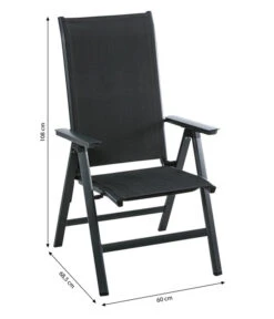 Dehner Klappsessel Cleveland, Dunkelgrau -Garten Umfassend Geschäft 6894141 WE BG 001 DehnerKlappsesselClevelandNEU