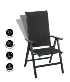 Dehner Klappsessel Cleveland, Dunkelgrau -Garten Umfassend Geschäft 6894141 WE IG 001 KLAPPSESSELCLEVELANDGRA