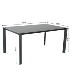Dehner Alutisch Cleveland, Ca. B160/H75/T90 Cm -Garten Umfassend Geschäft 6895353 WE BG 001 AlutischCleveland