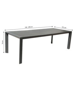 Dehner Ausziehtisch Cleveland, Ca. B160-240/H76/T101 Cm 7 Dehner Ausziehtisch Cleveland, Ca. B160-240/H76/T101 Cm -Garten Umfassend Geschäft 6895379 WE BG 001 AusziehtischClevelandNEU