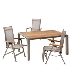 Dehner Holz-Ausziehtisch Cleveland, Ca. B160-240/H76/T101 Cm -Garten Umfassend Geschäft 6895387 WE FS 004 AusziehtischClevelandGrauNEU