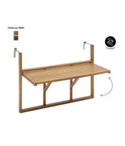 Dehner Balkonhängetisch, Ca. B90/H65/T41,7 Cm -Garten Umfassend Geschäft 6897748 WE IG 001 DehnerBalkonklapptischMacao