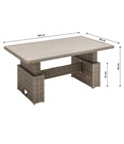 Dehner Geflechtlounge Bologna, 5-teilig 32 Dehner Geflechtlounge Bologna, 5-teilig -Garten Umfassend Geschäft 6903447 WE BG 004 LoungeBolognaNEU