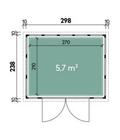 Wolff Finnhaus Metallgerätehaus Eleganto 3024, Ca. B318/H227/T258 Cm 7 Wolff Finnhaus Metallgerätehaus Eleganto 3024, Ca. B318/H227/T258 Cm -Garten Umfassend Geschäft 6929327 WE DE 001 FinnhausMGHEleganto3024