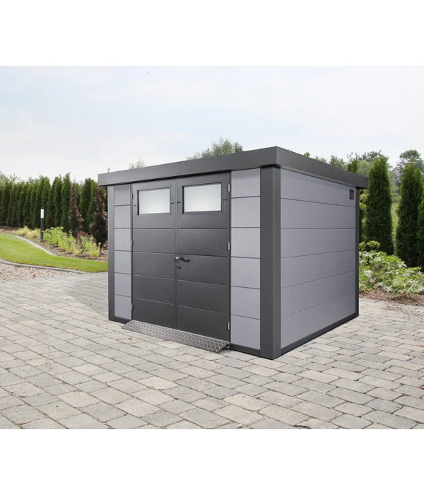 Wolff Finnhaus Metallgerätehaus Eleganto 3024, Ca. B318/H227/T258 Cm 4 Wolff Finnhaus Metallgerätehaus Eleganto 3024, Ca. B318/H227/T258 Cm – Bild 2