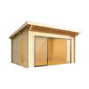 Wolff Finnhaus Gartenhaus Trondheim 70-G XL, Inkl. Schiebetür Links, Ca. B570/H256/T620 Cm