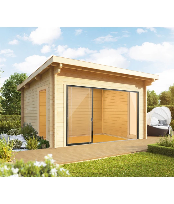 Wolff Finnhaus Gartenhaus Trondheim 70-G XL, Inkl. Schiebetür Links, Ca. B570/H256/T620 Cm 4 Wolff Finnhaus Gartenhaus Trondheim 70-G XL, Inkl. Schiebetür Links, Ca. B570/H256/T620 Cm – Bild 2