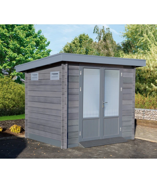 Wolff Finnhaus Gartenhaus WPC-Trend B, Ca. B280/H222/T240 Cm 4 Wolff Finnhaus Gartenhaus WPC-Trend B, Ca. B280/H222/T240 Cm – Bild 2