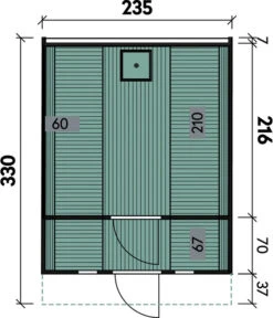 Wolff Finnhaus Saunafass 330 De Luxe Bausatz, Thermoholz, Ca. B235/H242/T330 Cm -Garten Umfassend Geschäft 6934046 WE DE 001 FinnhausSaunafass330